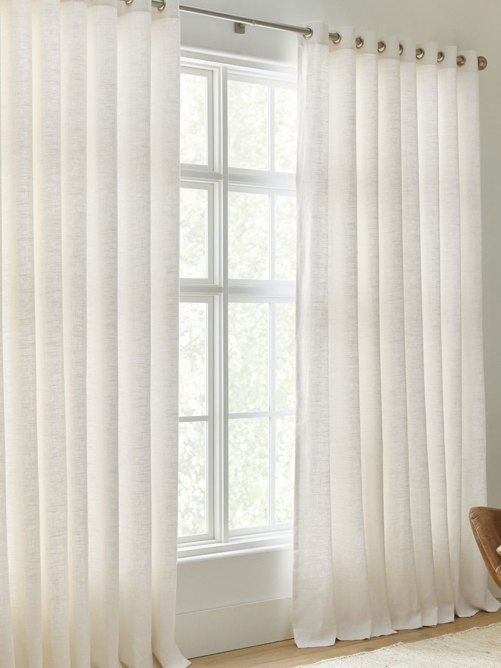 7 Curtains Set - 96” Neutral Ivory